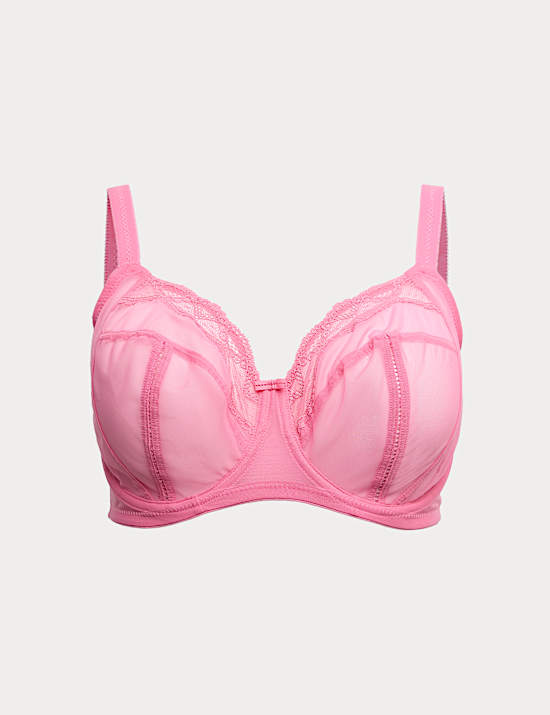 Mesh Wired Extra Support Bra (F-J)