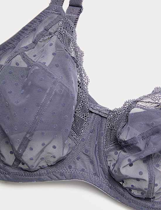 Mesh Wired Extra Support Bra (F-J)