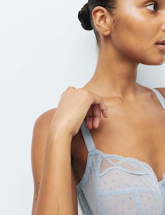 Mesh Wired Extra Support Bra F-J