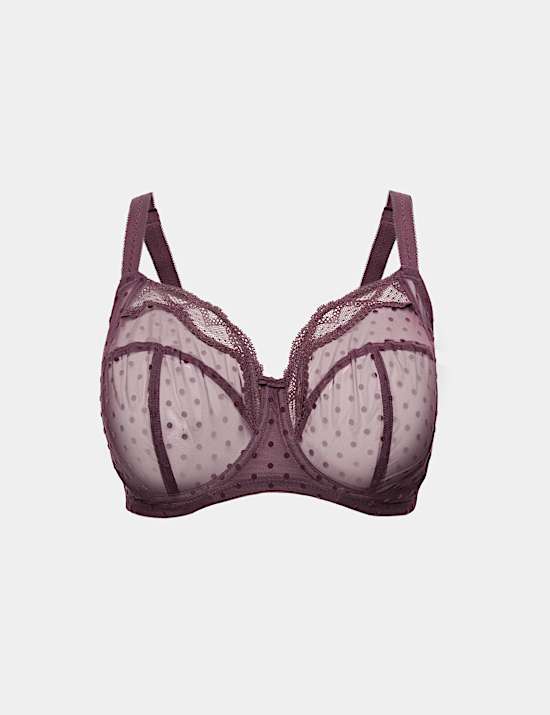 Mesh Wired Extra Support Bra F-J