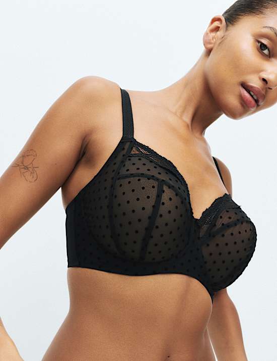 Mesh Wired Extra Support Bra F-J