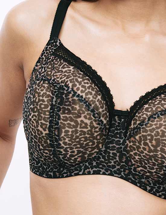 Mesh Wired Extra Support Bra F-J