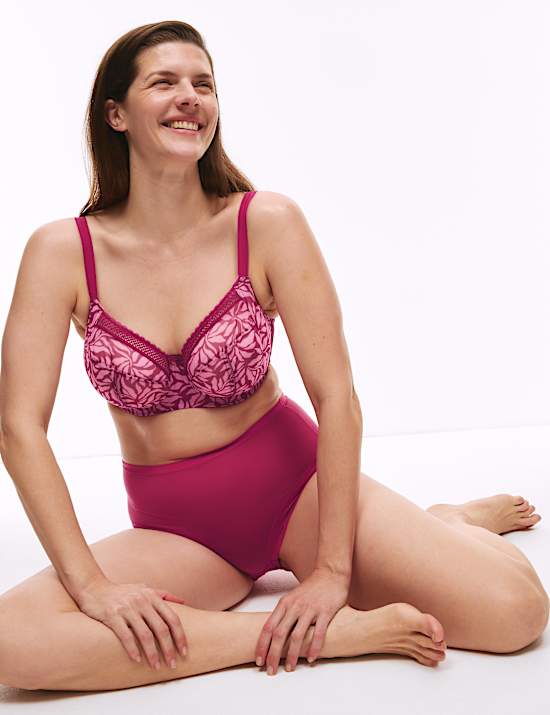 Mesh Wired Extra Support Bra F-J