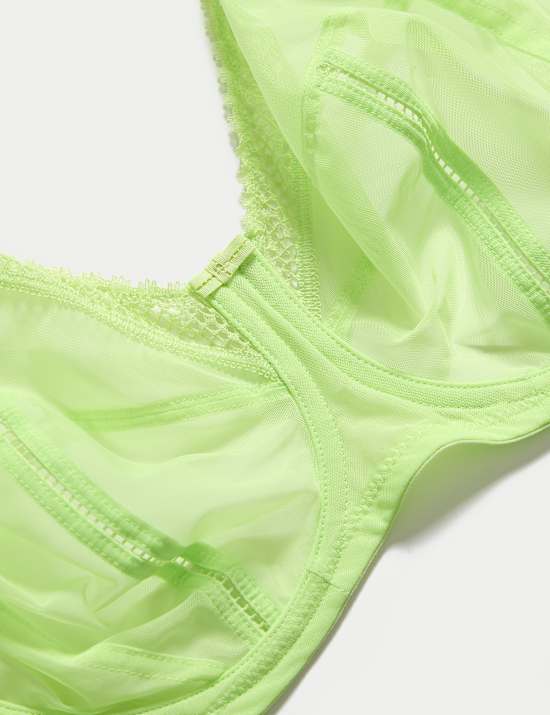 Mesh Wired Extra Support Bra (F-J)