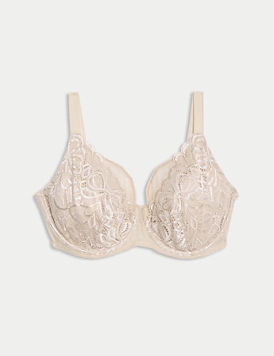 Bra Cup Penuh Berkawat Renda Amelia Natural Lift (Cup F+)
