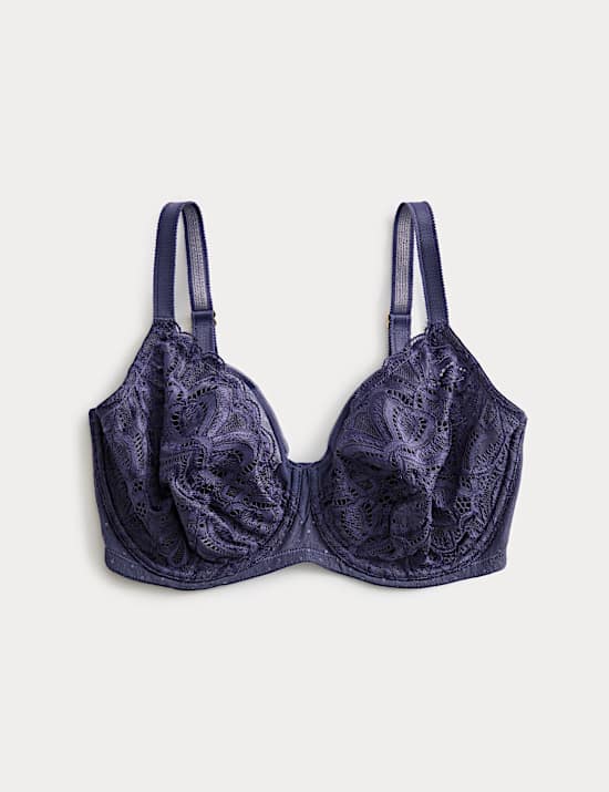 Amelia Lace Natural Lift Wired Full Cup Bra (F+)