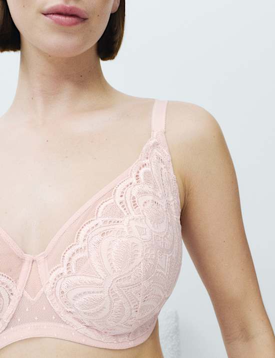 Amelia Lace Natural Lift Wired Full Cup Bra (F+)