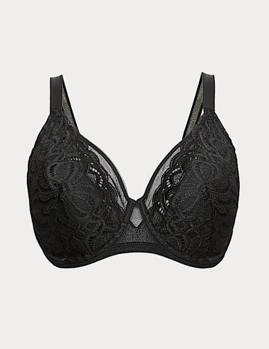Amelia Lace Natural Lift Wired Full Cup Bra (F+)