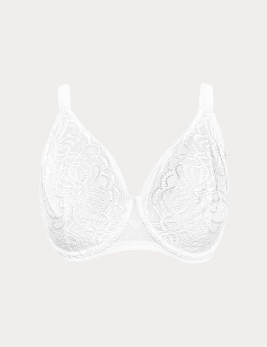 Amelia Lace Natural Lift Wired Full Cup Bra (F+)