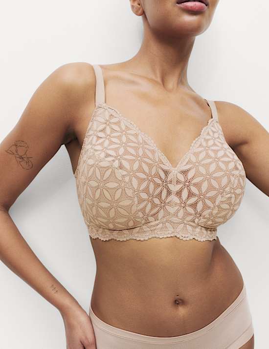 Bralette Tanpa Bantalan Renda F-H