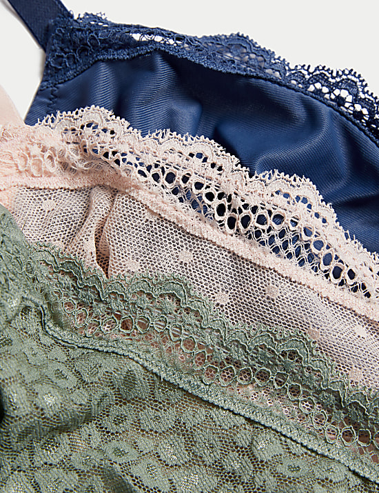 3 pak Bra Cup Penuh Berkawat F-H