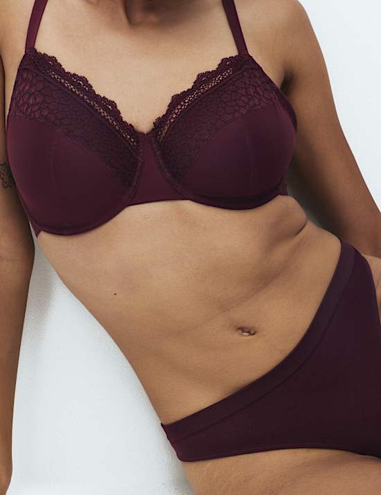3pk Wired Full Cup Bras F-H