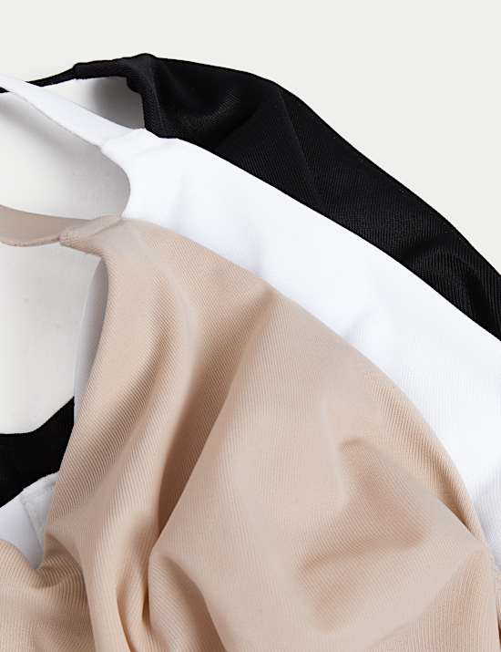 3pk Wired Plunge Bras (F-H)