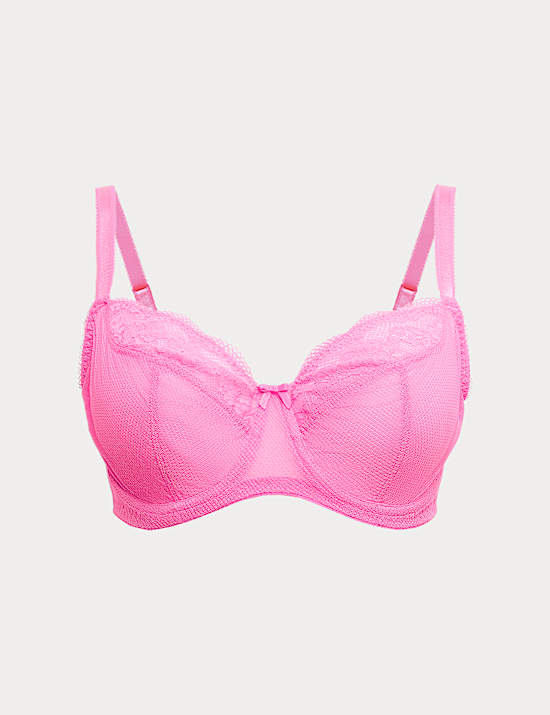 Soutien-gorge &agrave; balconnet &agrave; armatures et dentelle Jasmine, bonnets F &agrave; H