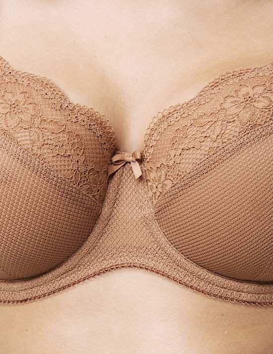 Jasmine Lace Wired Balcony Bra (F-H)