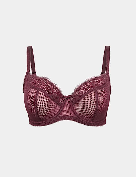 Jasmine Lace Wired Balcony Bra (F-H)