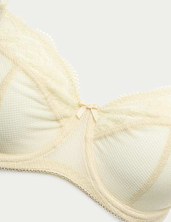 Koronkowa balkonetka Jasmine z fiszbinami F&ndash;H