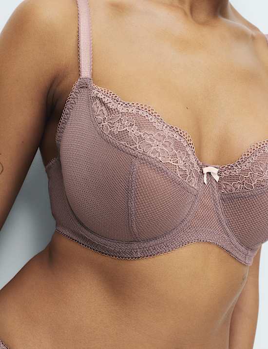 Jasmine Lace Wired Balcony Bra (F-H)