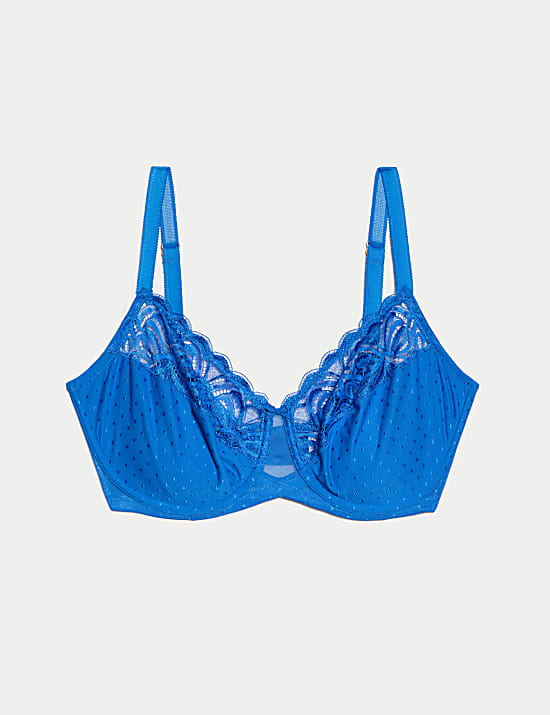 Amelia Lace Wired Minimiser Bra (C-H)