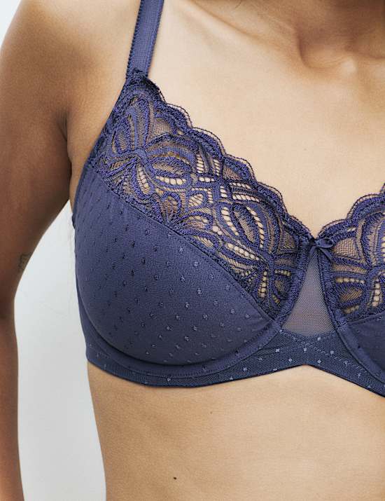 Soutien-gorge minimiseur à armatures Amelia Lace, bonnets C à H