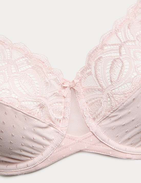 Amelia Lace Wired Minimiser Bra (C-H)