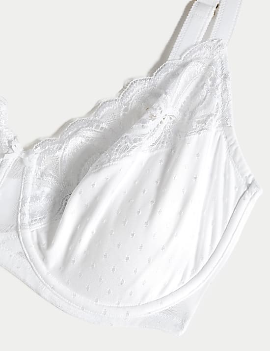 Amelia Lace Wired Minimiser Bra (C-H)