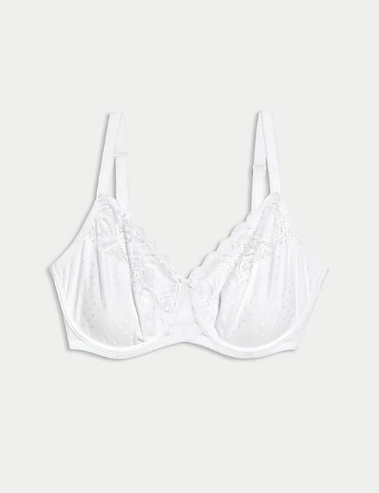 Amelia Lace Wired Minimiser Bra (C-H)