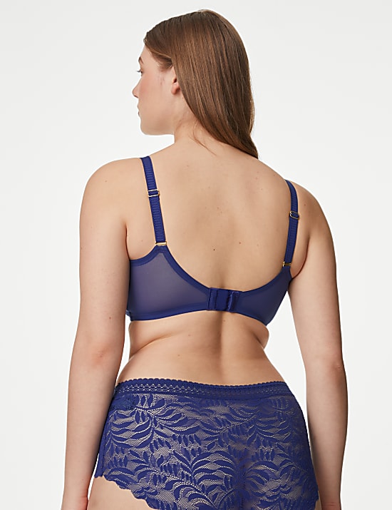 Flexifit&trade; Lace Non Wired Minimiser Bra C-H
