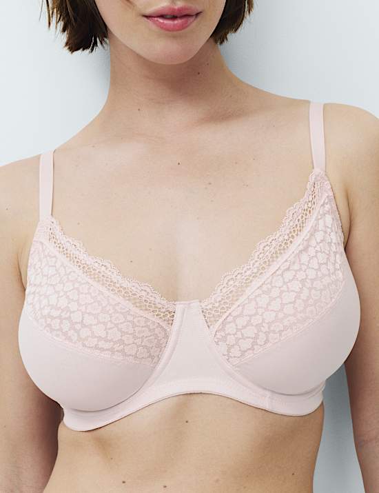 Set van 3 minimiser-bh's met beugel en hele cup, cupmaten C-H