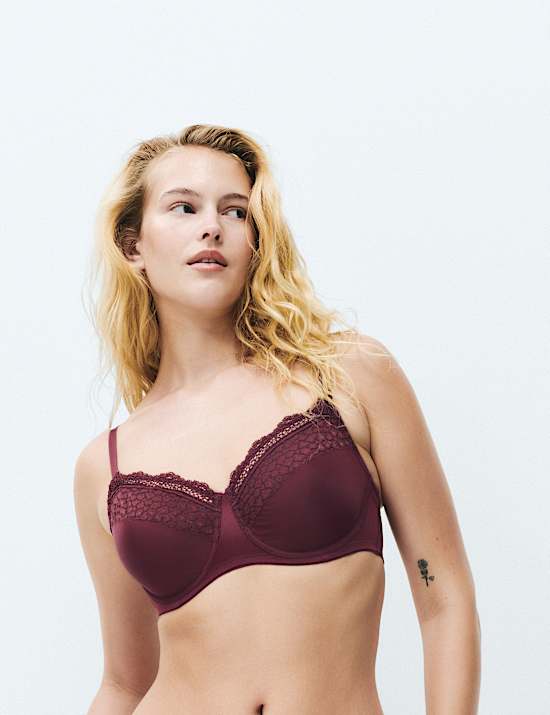 3pk Wired Full Cup Minimiser Bras C-H