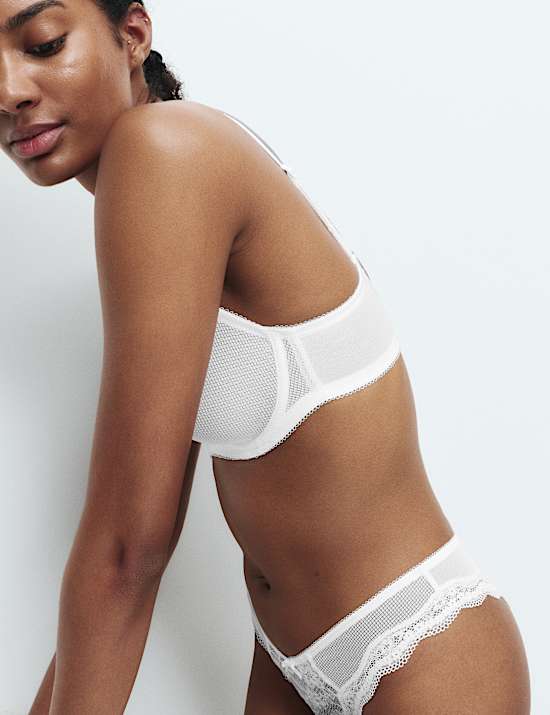 Soutien-gorge minimiseur Jasmine &agrave; armatures et dentelle, bonnets C &agrave; H