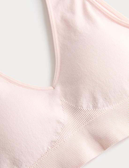 Set van 3 naadloze korte topjes met V-hals