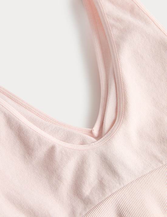 Set van 3 naadloze korte topjes met V-hals