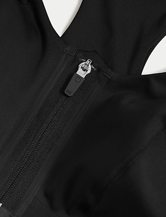 Ultimate Support Zip Front Sports  Bra F-H