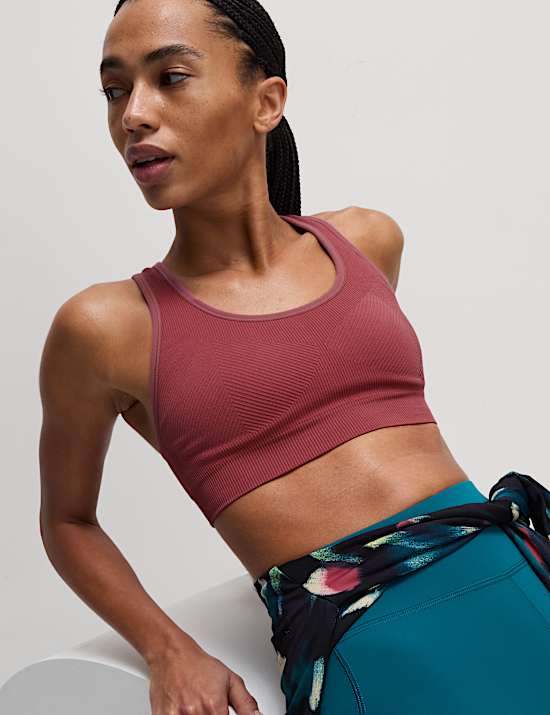 Reversible Seamless Medium Support Sports Bra