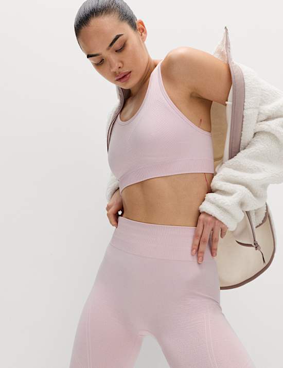 Reversible Seamless Medium Support Sports Bra