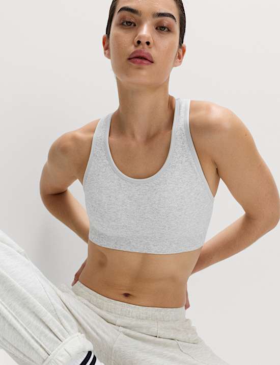 Reversible Seamless Medium Support Sports Bra