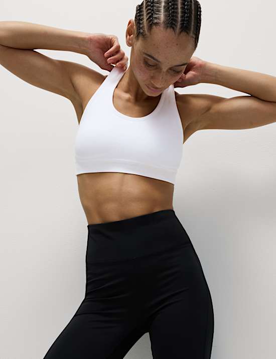 Reversible Seamless Medium Support Sports Bra