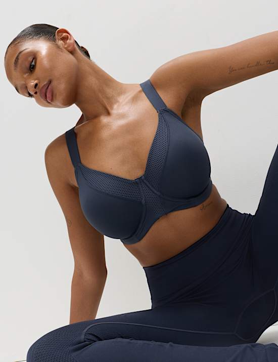 מארז 2 חזיות ספורט לתמיכה אולטימטיבית עם ברזלים (מידות A-H)