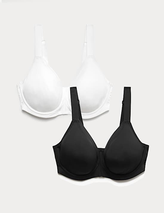 2pk Ultimate Support Wired Sports Bras (A-H)