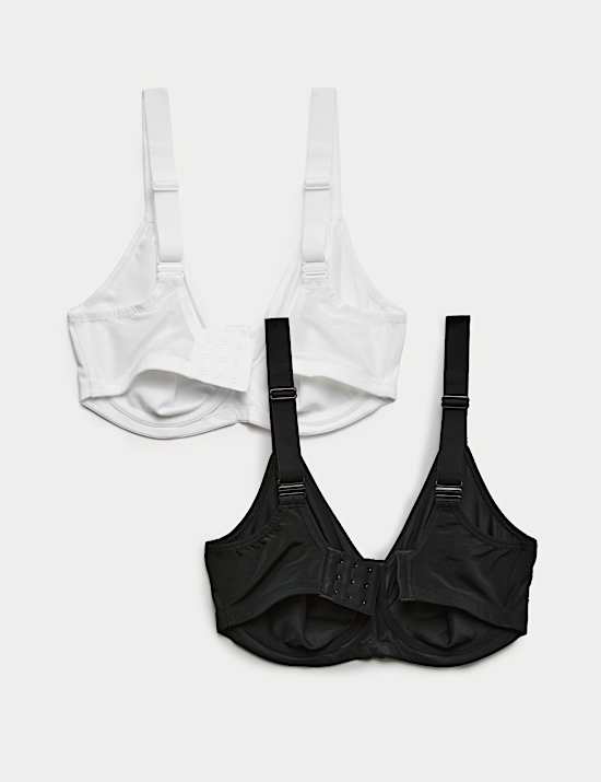 2pk Ultimate Support Wired Sports Bras (A-H)