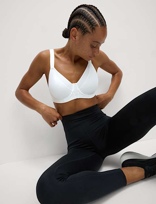 Pack de 2 sujetadores deportivos con aros de sujeción definitiva para copas A-H