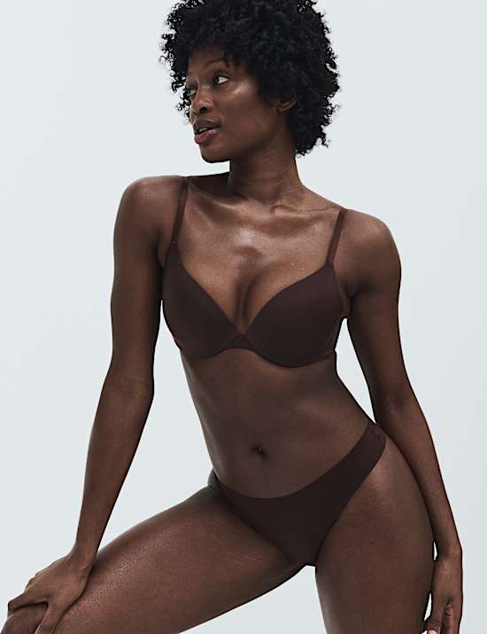 Body Invisibles&trade; Wired Push Up Plunge Bra (A-E)