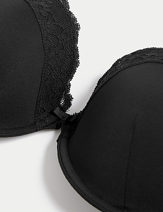 Lace Wired Push-Up Bra A-E