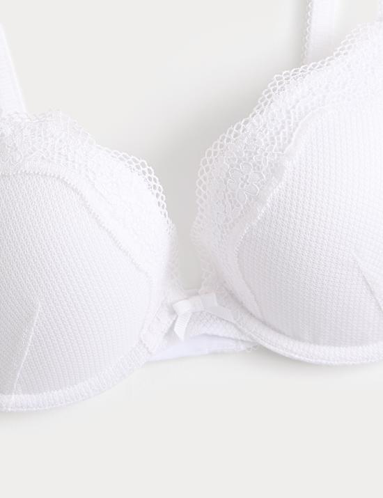 Pack de dos sujetadores push-up con aros y encaje Jasmine (copas A-E)