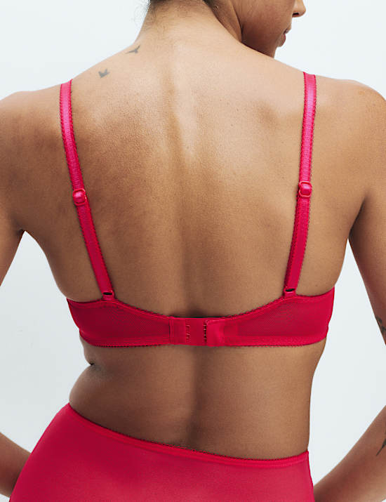 Jasmine Lace Wired Push Up Plunge Bra (A-E)