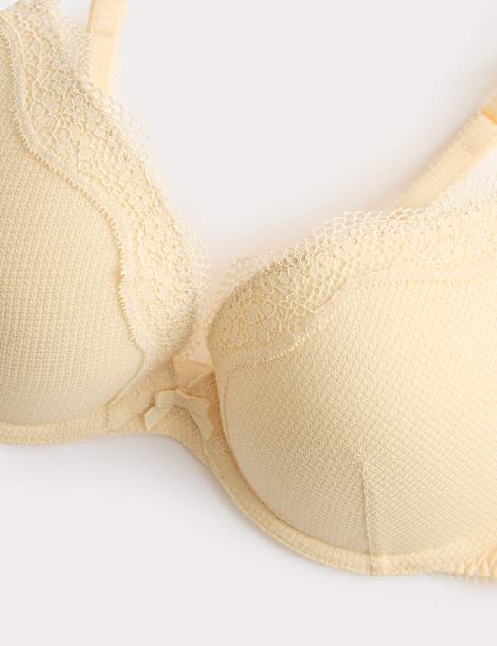 Jasmine Lace Wired Push Up Plunge Bra (A-E)