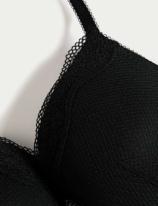 Soutien-gorge plongeant push-up à armatures en dentelle Jasmine, bonnets A à E