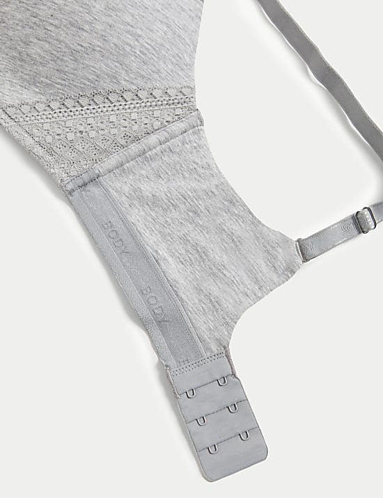 Cotton with Cool Comfort&trade; Non-Wired Push Up Bra