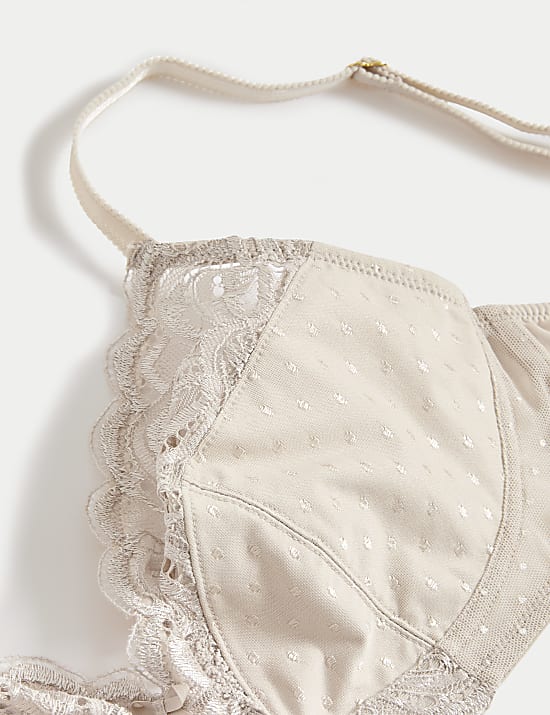 חזיית Amelia Lace ללא ברזלים עם קאפ מלא (מידות A-E)